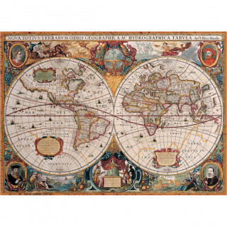 PUZZLE 1000 DELOVA 6000-1997 ORBIS GEOGRAPHICA WORLD MAP 