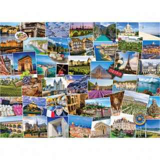 PUZZLE 1000 DELOVA 6000-5466 GLOBETROTTER FRANCE 