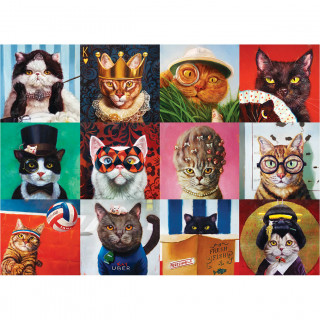 PUZZLE 1000 DELOVA 6000-5522 FUNNY CATS BY LUCIA HEFFERNAN 