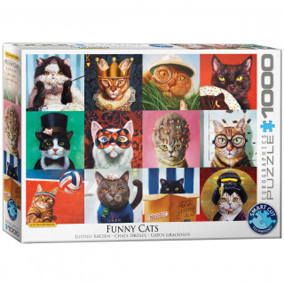 PUZZLE 1000 DELOVA 6000-5522 FUNNY CATS BY LUCIA HEFFERNAN 