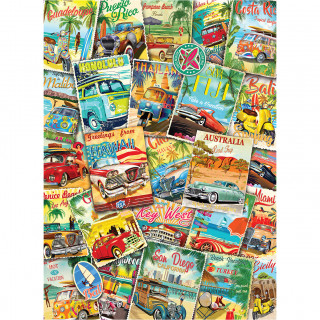 PUZZLE 1000 DELOVA 6000-5628 VINTAGE TRAVEL COLLAGE 