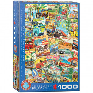 PUZZLE 1000 DELOVA 6000-5628 VINTAGE TRAVEL COLLAGE 