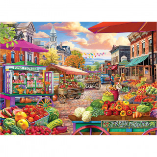 PUZZLE 1000 DELOVA 6000-5860 MAIN STREET MARKET DAY 