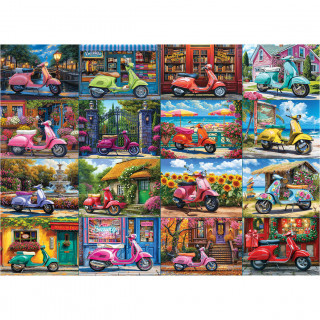 PUZZLE 1000 DELOVA 6000-5916 16 SCOOTERS BY BIGELOW 