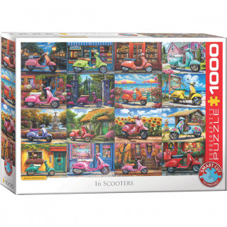 PUZZLE 1000 DELOVA 6000-5916 16 SCOOTERS BY BIGELOW 