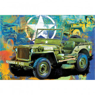 PUZZLE 550 DELOVA 8551-5598 MILITARY JEEP TIN 