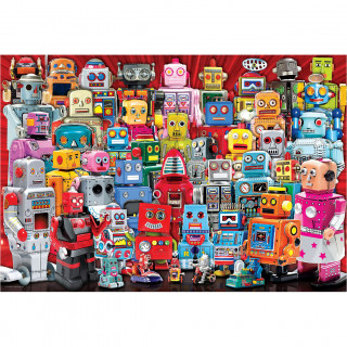 PUZZLE LUNCH BOX  9100-5827 ROBOTS 