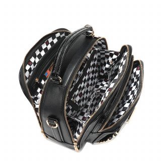 TORBA NICOLE LEE P17202 LOGO BLACK SS2025 