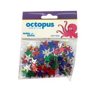 DEKORATIVNE KONFETE ZVEZDE 15X15mm 14g OCTOPUS UNL-0834 