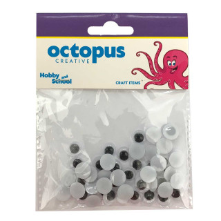 DEKORATIVNE OČI 10mm 50kom OCTOPUS UNL-0860 