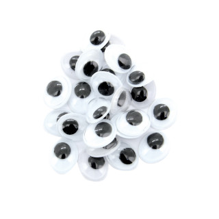 DEKORATIVNE OČI OVALNE 8X10mm 30kom OCTOPUS UNL-0862 