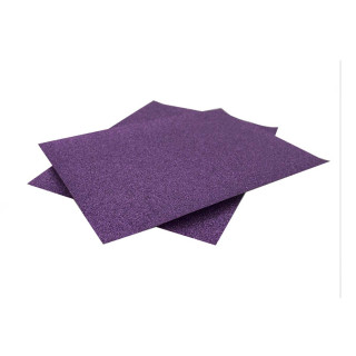 DEKORATIVNI KARTON GLITER PURPLE 250g A4 10/1  UNL-0714 