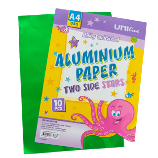 DEKORATIVNI PAPIR ALUMINIJUMSKI 10/1 ZELENI UNL-1095 