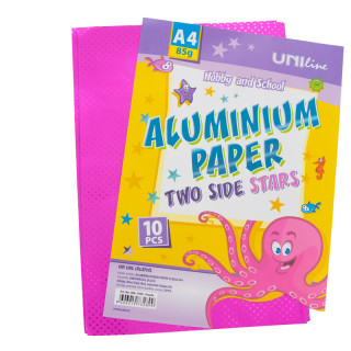 DEKORATIVNI PAPIR ALUMINIJUMSKI 10/1 LJUBIČASTI UNL-1096 