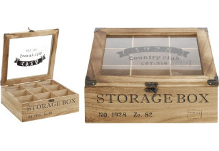 KUTIJA ZA ČAJ DRVENA SA 9 PREGRADA HZ1100860