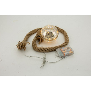 DEKORATIVNI UKRAS KUGLA SA LED SVETLOM 10CM 485681