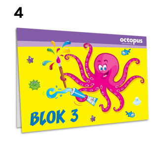 BLOK ZA CRTANJE BR.3 OCTOPUS UNL-0063 