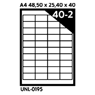 NALEPNICE A4 OCTOPUS 48.5X25.4 100/1 40 NALEPNICA UNL-0195 