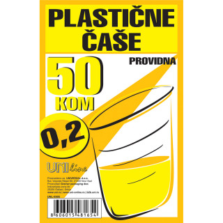 ČAŠA PP 0.2L PROVIDNA 50/1 UNI LINE UNL-0505 