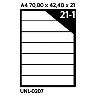 NALEPNICE A4 OCTOPUS 70X42.4 100/1 21 NALEPNICA UNL-0207 