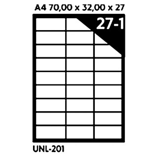 NALEPNICE A4 OCTOPUS 70X32 100/1 27 NALEPNICA UNL-0201 