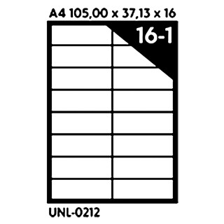 NALEPNICE A4 OCTOPUS 105X37.13 100/1 16 NALEPNICA UNL-0212 