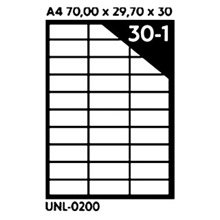 NALEPNICE A4 OCTOPUS 70X29.7 100/1 30 NALEPNICA UNL-0200 