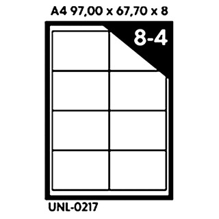 NALEPNICE A4 OCTOPUS 97X67.7 100/1 8 NALEPNICA UNL-0217 