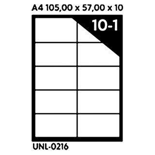 NALEPNICE A4 OCTOPUS 105X57 100/1 10 NALEPNICA UNL-0216 