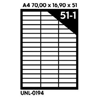 NALEPNICE A4 OCTOPUS 70X16.9 100/1 51 NALEPNICA UNL-0194 
