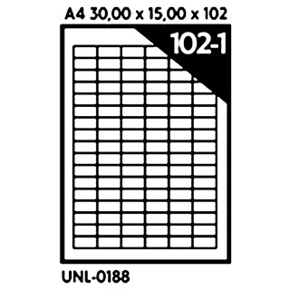 NALEPNICE A4 OCTOPUS 30X15 100/1 102 NALEPNICE UNL-0188 