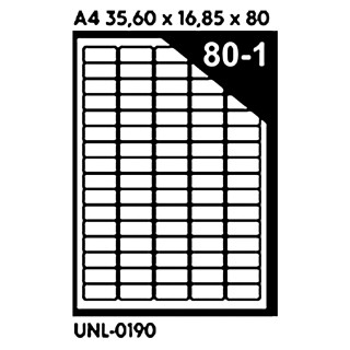 NALEPNICE A4 OCTOPUS 35.6X16.85 100/1 80 NALEPNICA UNL-0190 