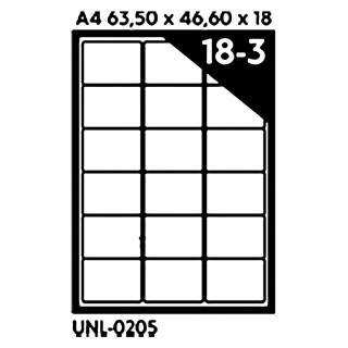 NALEPNICE A4 OCTOPUS 63,5X46,6 100/1 18 NALEPNICA UNL-0205 