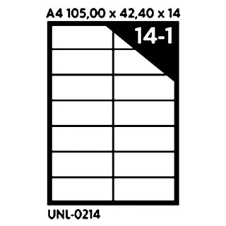 NALEPNICE A4 OCTOPUS 105X42,4 100/1 14 NALEPNICA UNL-0214 