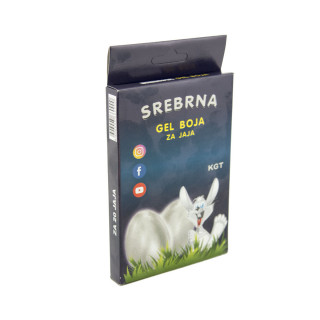 USKRŠNJA GEL BOJA ZA JAJA SREBRNA 