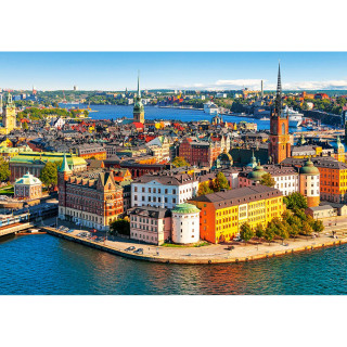 PUZZLE 500 DELOVA B-52790 THE OLD TOWN OF STOCKHOLM SWEDEN CASTORLAND 