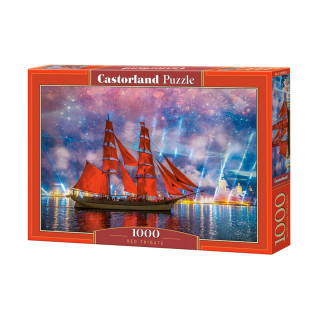 PUZZLE 1000 DELOVA C-104482-2 RED FRIGATE CASTORLAND 