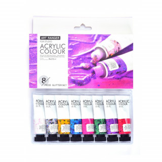 BOJA AKRILNA 8/1 SET GLITTER 8x22ml FEA0822-G ART RANGER 