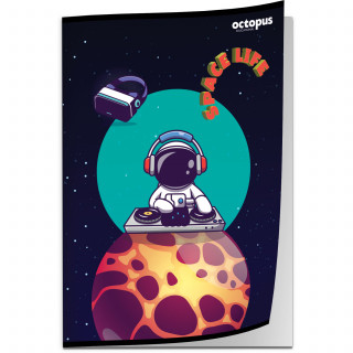 SVESKA A4 SITNI KARO 52L SPACE LIFE 80g OCTOPUS UNL-1801 