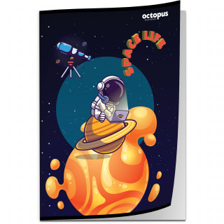 SVESKA A4 SITNI KARO 52L SPACE LIFE 80g OCTOPUS UNL-1801 