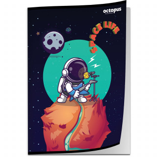 SVESKA A4 SITNI KARO 52L SPACE LIFE 80g OCTOPUS UNL-1801 