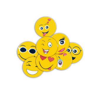 STIKERI EMOJI DEKORATIVNI 43mm UNL-1230 