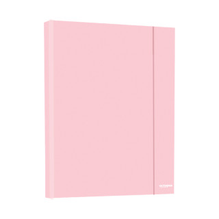 FASCIKLA A4 SA GUMOM 3cm  ROZA PASTEL UNL-1554 OCTOPUS 