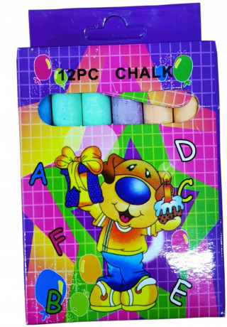 KREDA 12/1 U BOJI BEST DUSTLESS CHALK 
