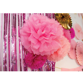 PARTY POMPOM SET 3/1 PINK UNL-1371 