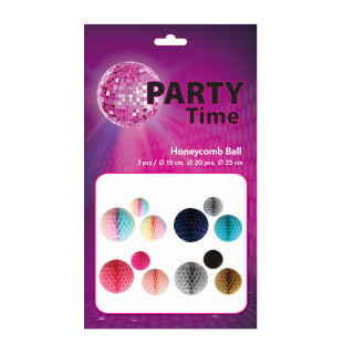 PARTY HONEYCOMB BALL 3/1 PINK UNL-1379 