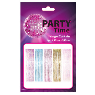 PARTY FRINGE CURTAIN 1/1 PINK UNL-1387 