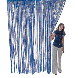 PARTY FRINGE CURTAIN 1/1 PLAVI UNL-1388 