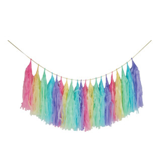 PARTY PAPER TASSEL 1/1 PASTEL UNL-1395 