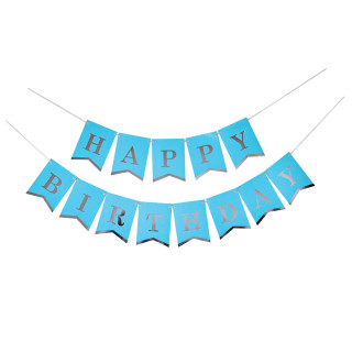 PARTY HAPPY BIRTHDAY BANNER 1/1 PLAVI UNL-1397 